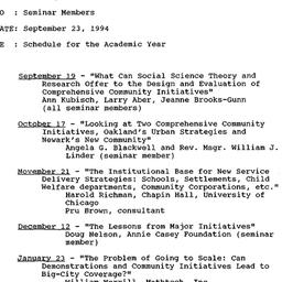 Announcements, 1994-09-23. ...