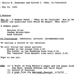 Announcements, 1995-05-22. ...
