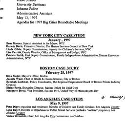 Correspondence, 1997-05-13....