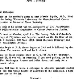 Announcements, 1991-04-01. ...