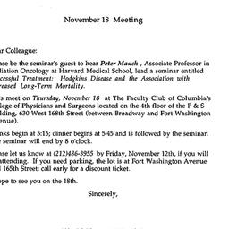 Announcements, 1993-11-18. ...