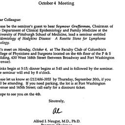 Announcements, 1993-10-04. ...