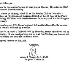Announcements, 1993-03-23. ...