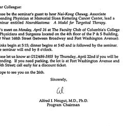 Announcements, 1993-04-26. ...