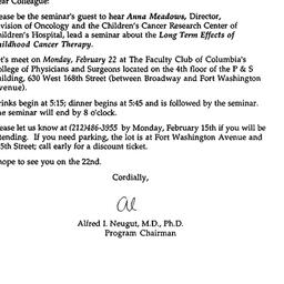 Announcements, 1993-02-22. ...