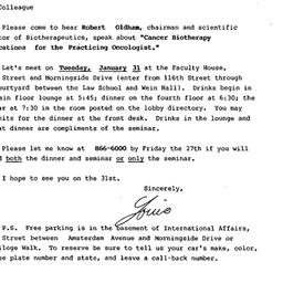 Announcements, 1989-01-31. ...