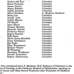 Minutes, 1999-11-08. Cancer...