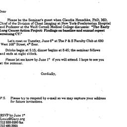 Announcements, 2000-06-06. ...