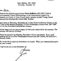 Announcements, 1998-12-10. ...