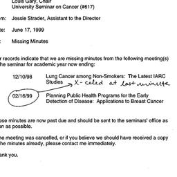 Correspondence, 1999-06-17....
