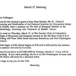 Announcements, 1992-03-17. ...