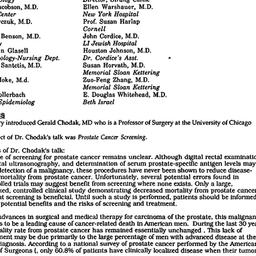 Minutes, 1991-11-20. Cancer...