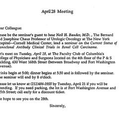 Announcements, 1992-04-28. ...