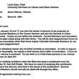 Correspondence, 1991-03-08....