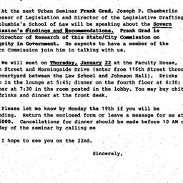 Announcements, 1987-01-22. ...
