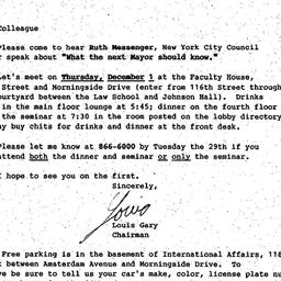 Announcements, 1988-12-01. ...