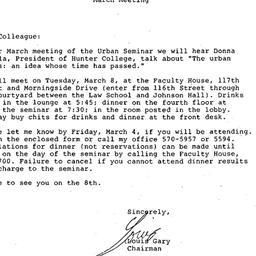 Announcements, 1983-03-08. ...