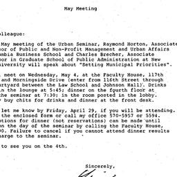 Announcements, 1983-05-04. ...