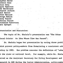 Minutes, 1983-03-08. Urban ...