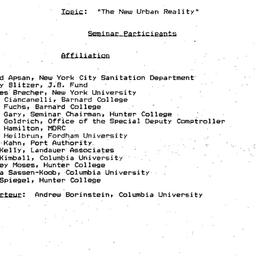 Minutes, 1986-03-05. Urban ...