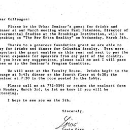 Announcements, 1986-03-05. ...