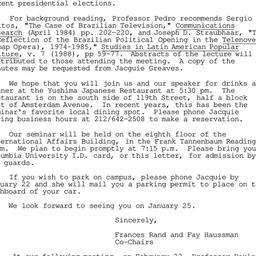 Announcements, 1990-01-25. ...