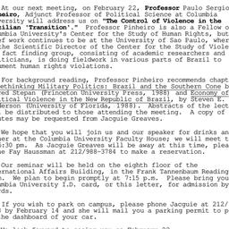 Announcements, 1990-02-22. ...