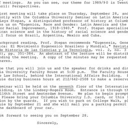 Announcements, 1989-09-28. ...