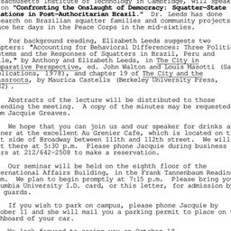 Announcements, 1990-10-18. ...