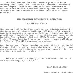 Announcements, 1982-04-29. ...