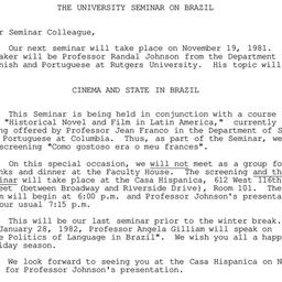 Announcements, 1981-11-19. ...