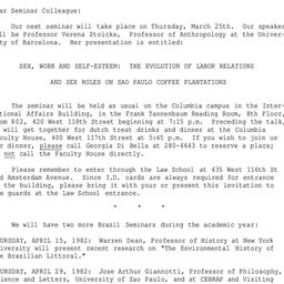 Announcements, 1982-03-25. ...