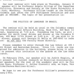 Announcements, 1982-01-28. ...