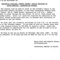 Announcements, 1987-05-21. ...