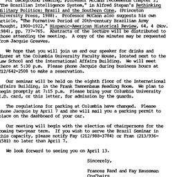 Announcements, 1989-04-13. ...
