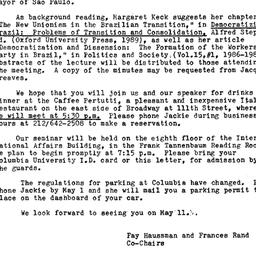 Announcements, 1989-05-11. ...