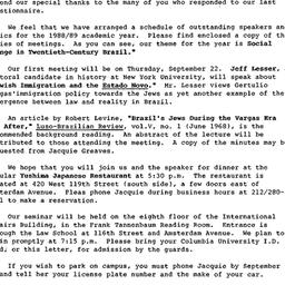 Announcements, 1988-09-06. ...
