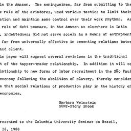 Speaker's paper, 1987-1...