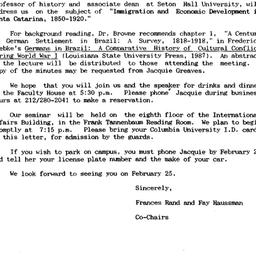 Announcements, 1988-02-25. ...