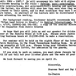 Announcements, 1988-04-20. ...