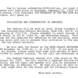 Announcements, 1983-02-10. ...