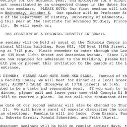 Announcements, 1982-10-06. ...