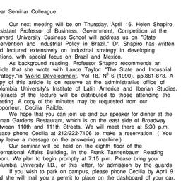 Announcements, 1992-04-16. ...