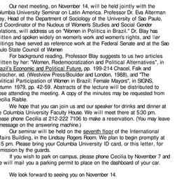 Announcements, 1991-11-14. ...
