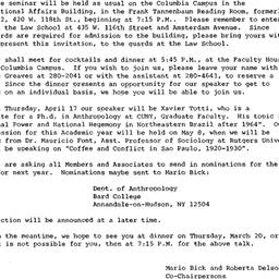 Announcements, 1986-03-20. ...