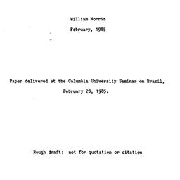 Speaker's paper, 1985-0...