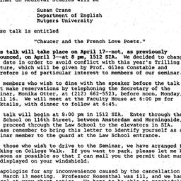 Announcements, 1990-03-21. ...