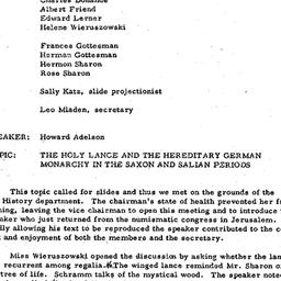 Minutes, 1964-02-11. Mediev...