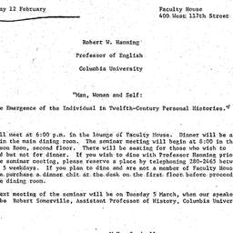 Announcements, 1974-02-12. ...
