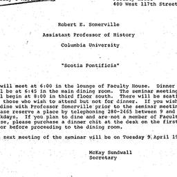 Announcements, 1974-03-05. ...